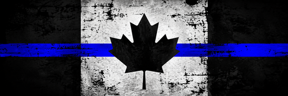 Canadian thin blue line flag